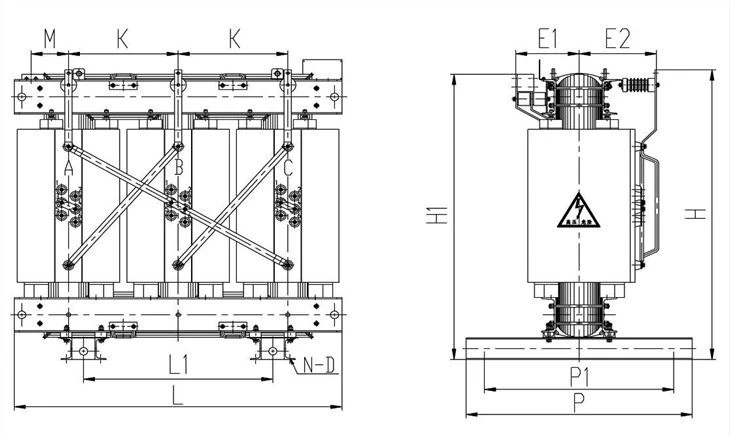 10/0.4KV Amorphous Alloy Dry-type Transformer
